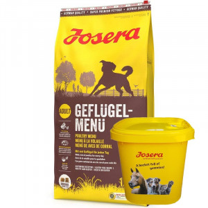 AR DĀVANU! JOSERA POULTRY MENU suņu barība Putnu gaļa 12.5kg